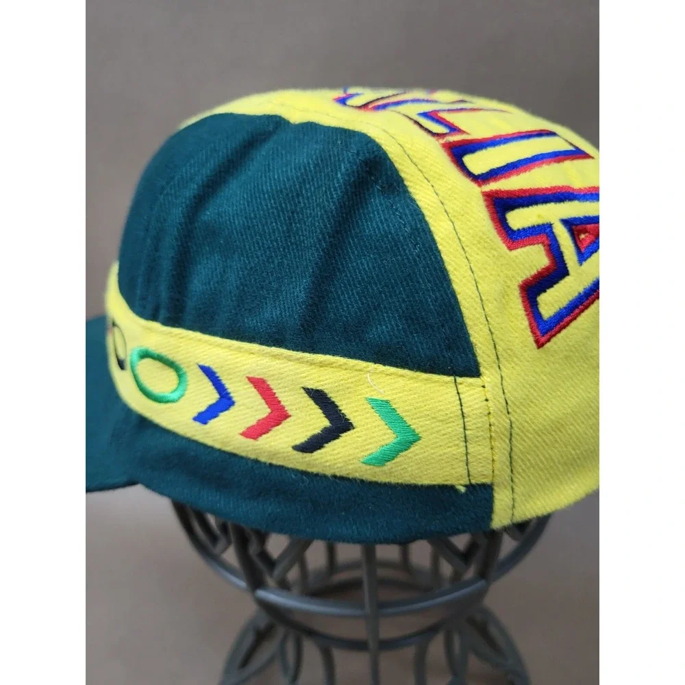 Australia Green & Yellow Cotton Strapback Baseball Cap Hat Strapback